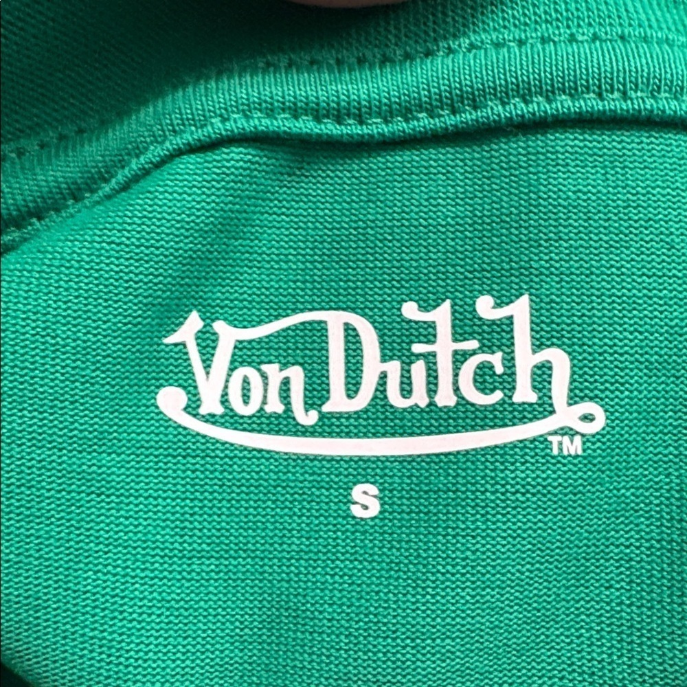 Von Dutch Green Logo Tee S - Picture 3 of 9